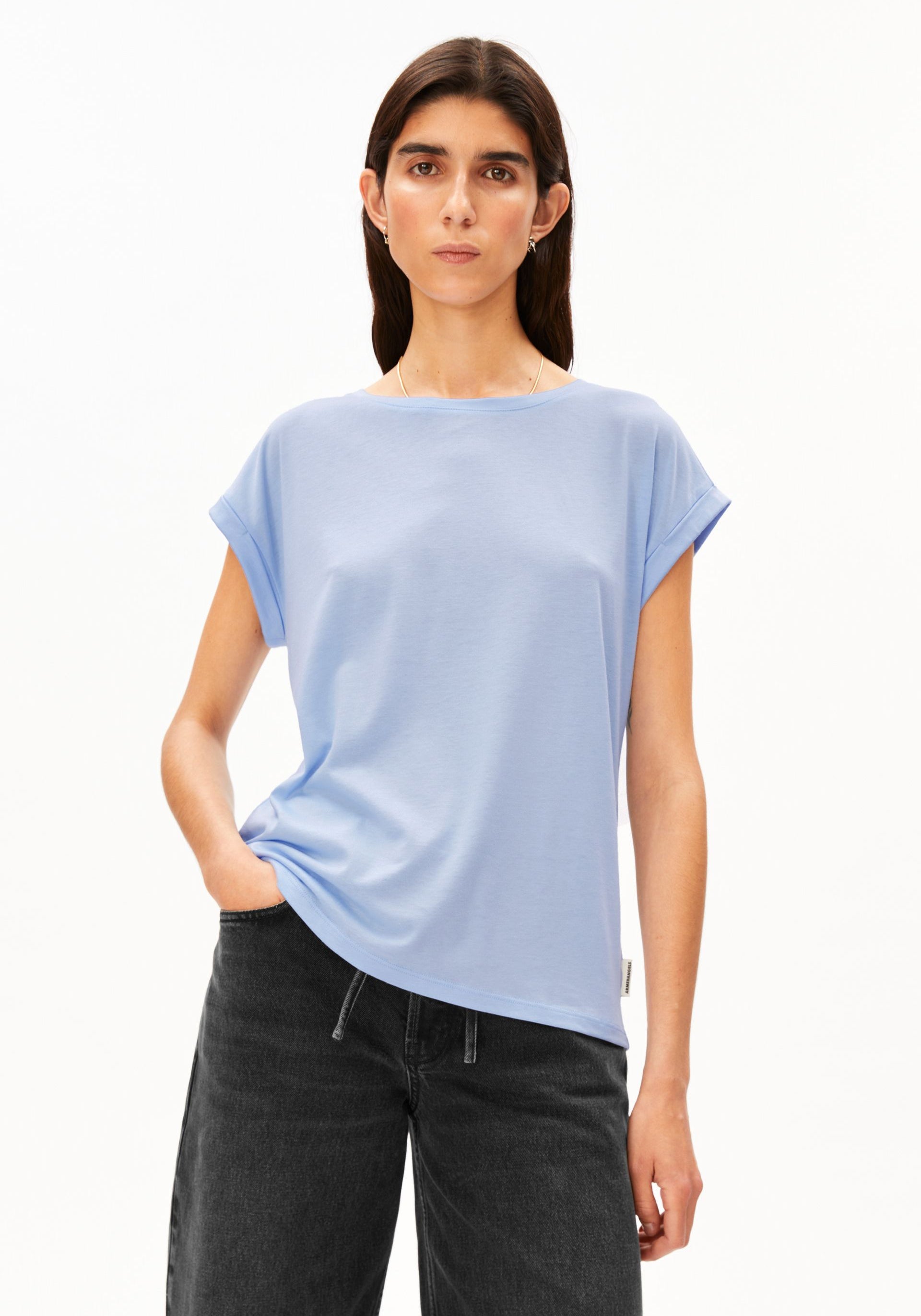 JILAANA T-SHIRT Lyocell blend