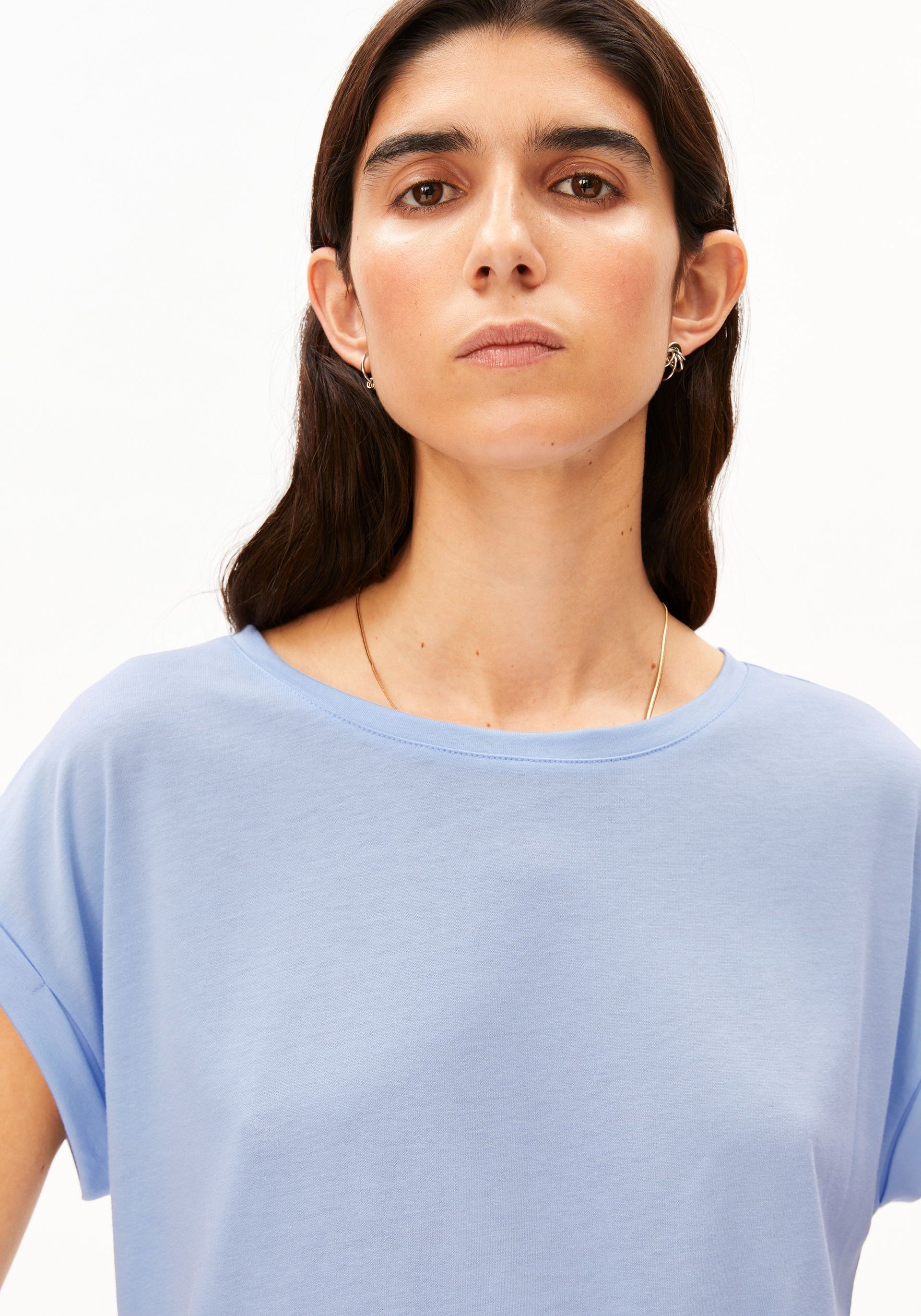 JILAANA T-SHIRT Lyocell blend
