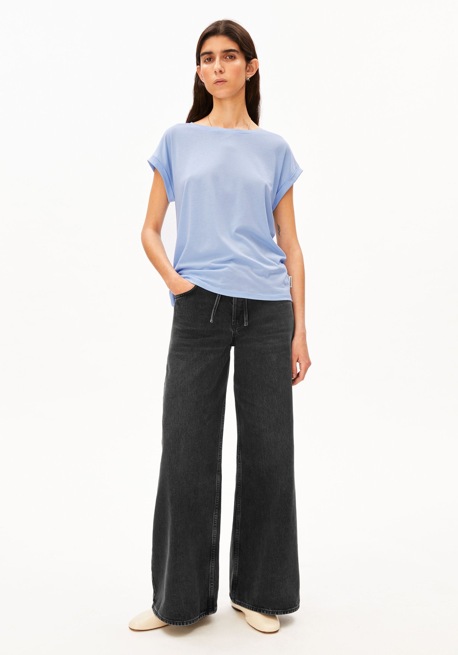 JILAANA T-SHIRT Lyocell blend