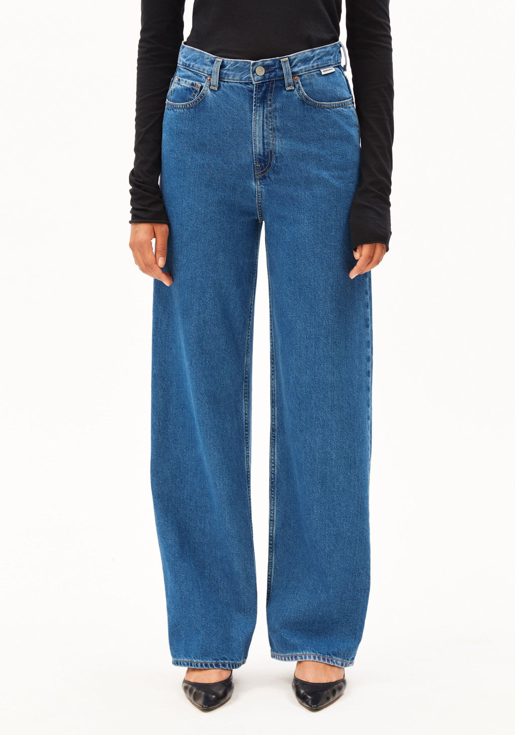 ENIJAA HIGH WAIST WIDE JEAN 100% recycled cotton Non Stretch