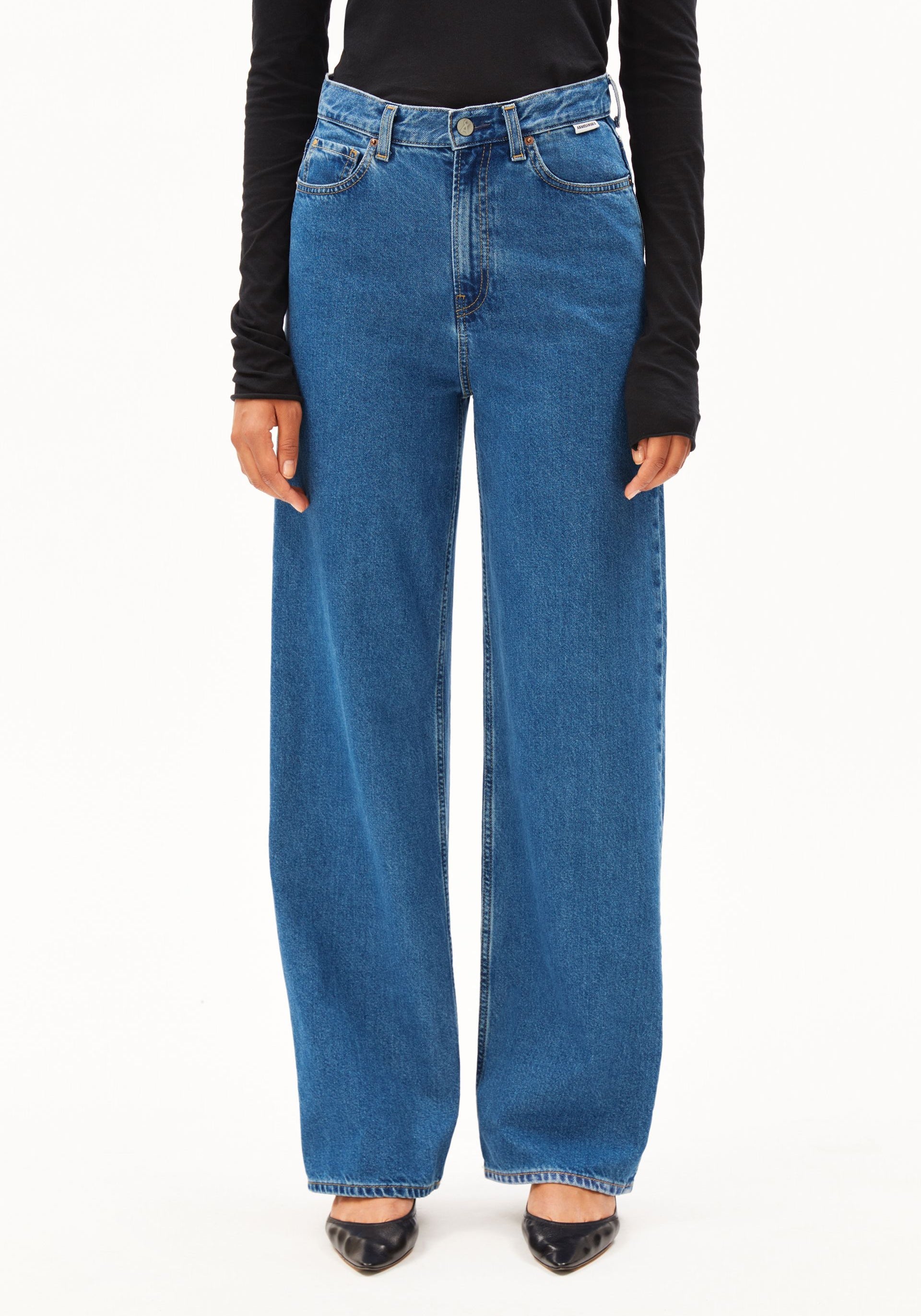 ENIJAA HIGH WAIST WIDE JEAN 100% recycled cotton Non Stretch