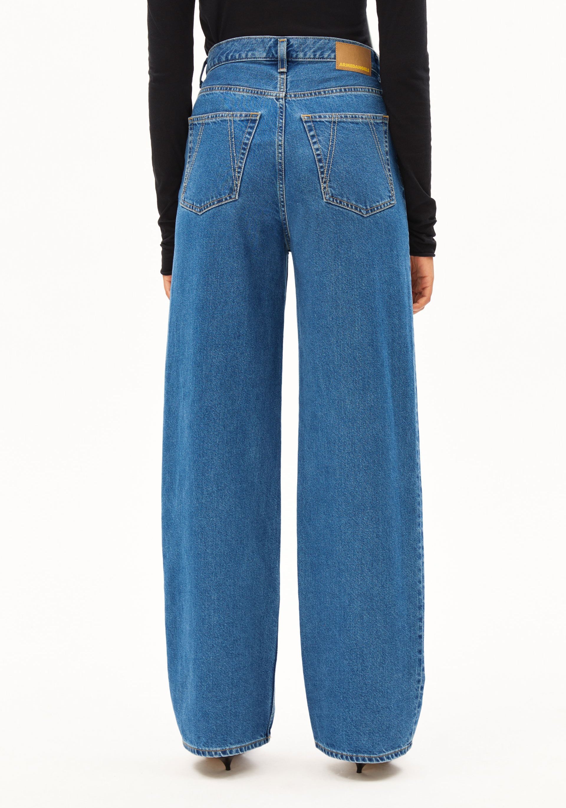 ENIJAA HIGH WAIST WIDE JEAN 100% recycled cotton Non Stretch