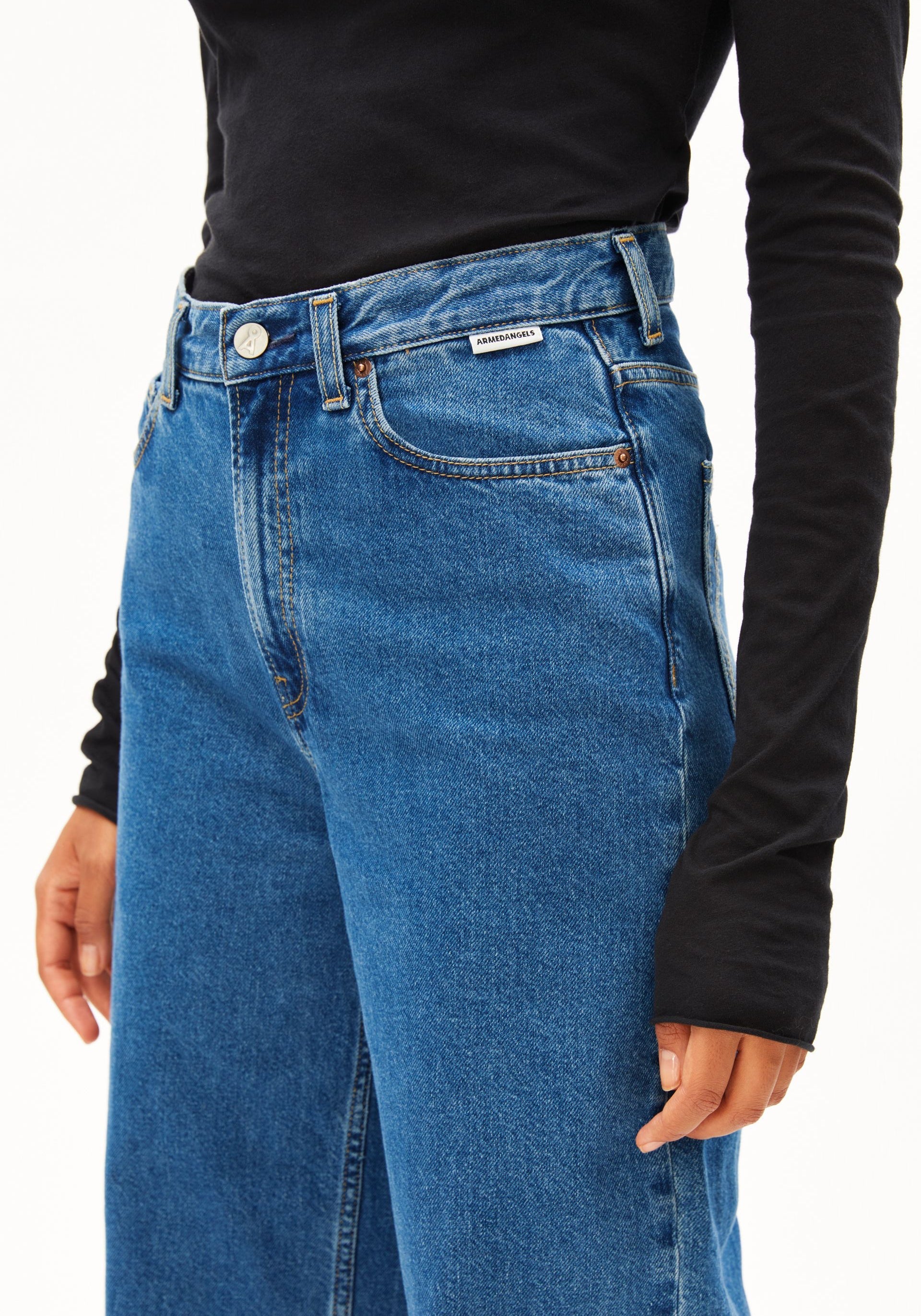 ENIJAA HIGH WAIST WIDE JEAN 100% recycled cotton Non Stretch