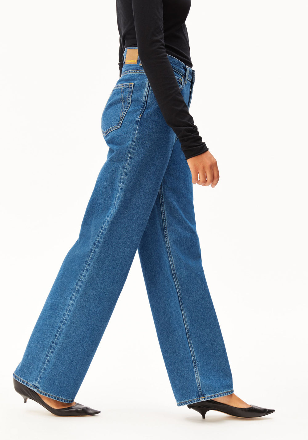 ENIJAA HIGH WAIST WIDE JEAN 100% recycled cotton Non Stretch