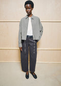 BARREL LEG TWILL PANT Organic cotton blend