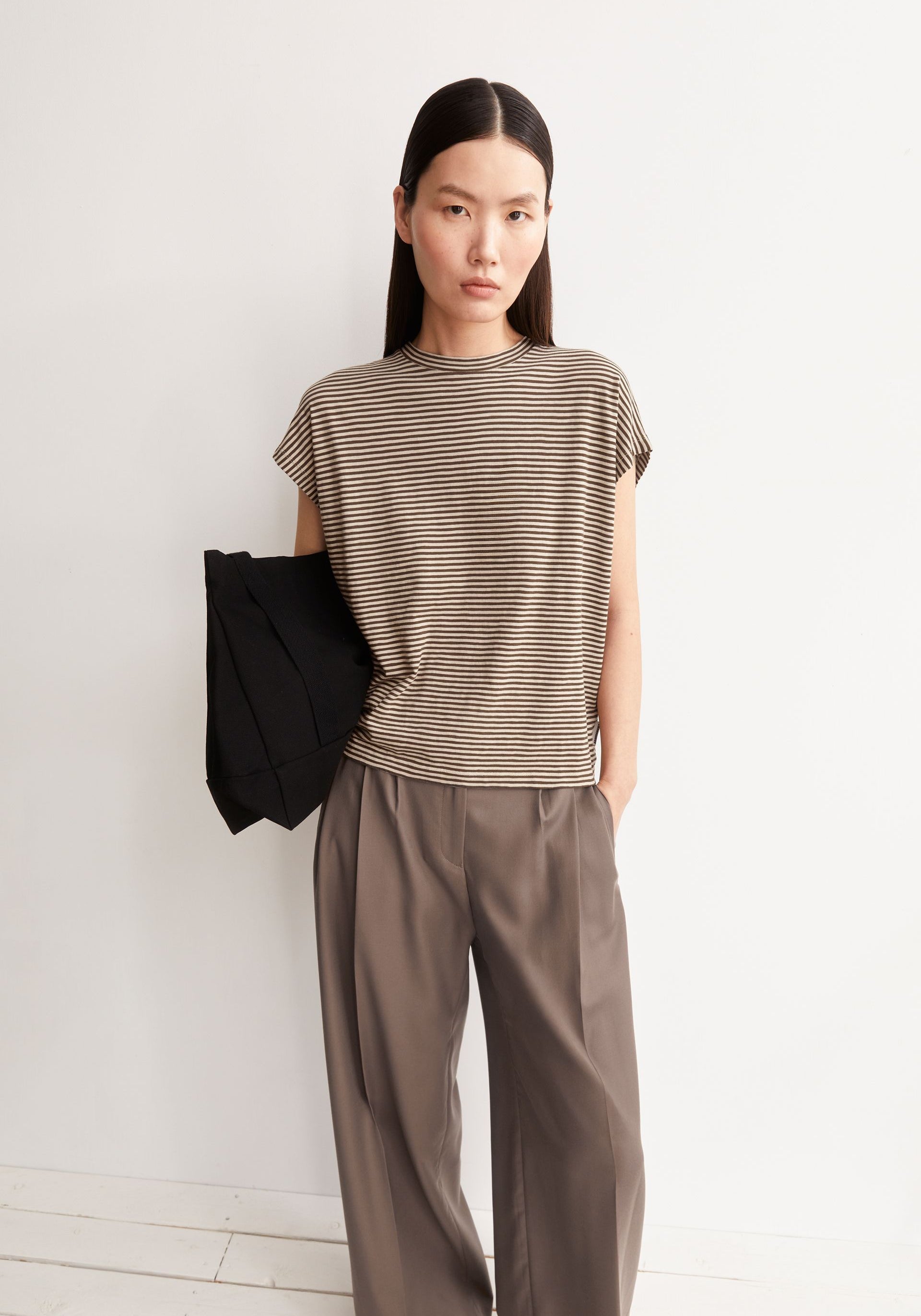SLUB JERSEY STRIPE T-SHIRT 100% organic cotton