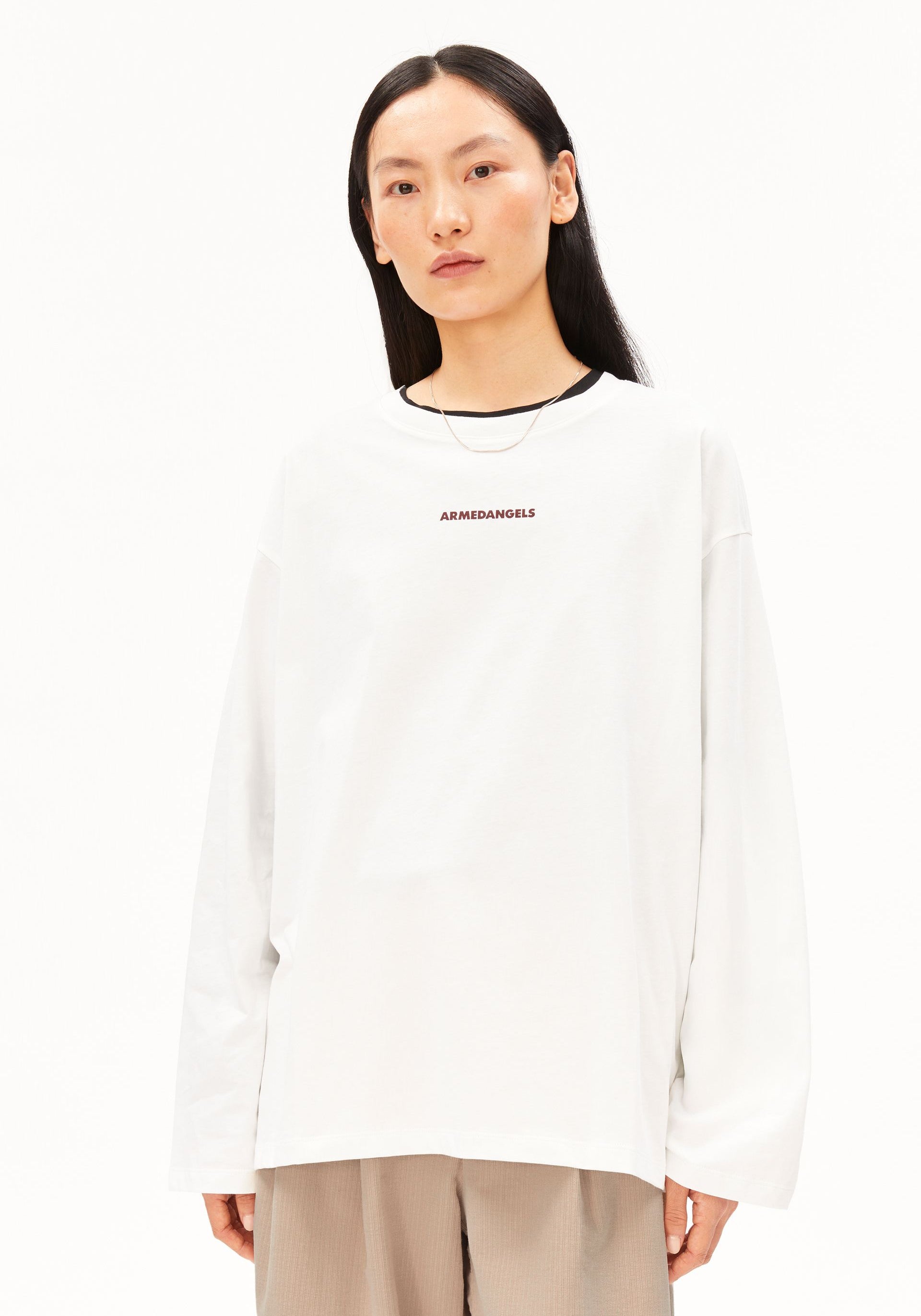FIETAA SMILE LONG SLEEVE SHIRT 100% organic cotton
