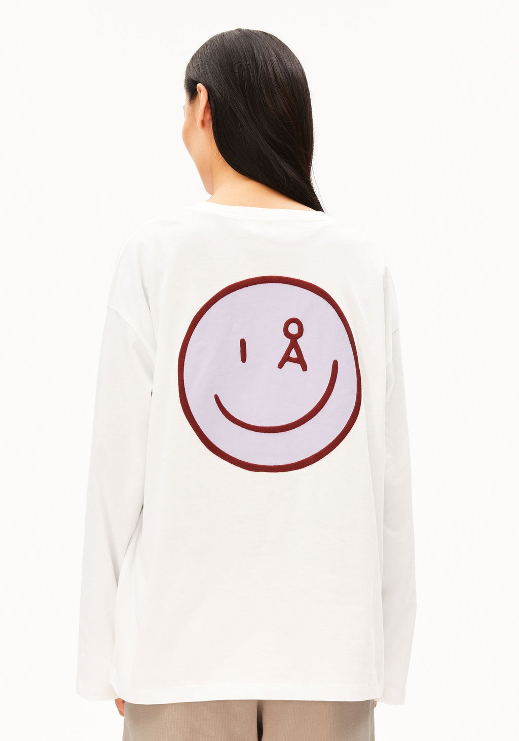 FIETAA SMILE LONG SLEEVE SHIRT 100% organic cotton