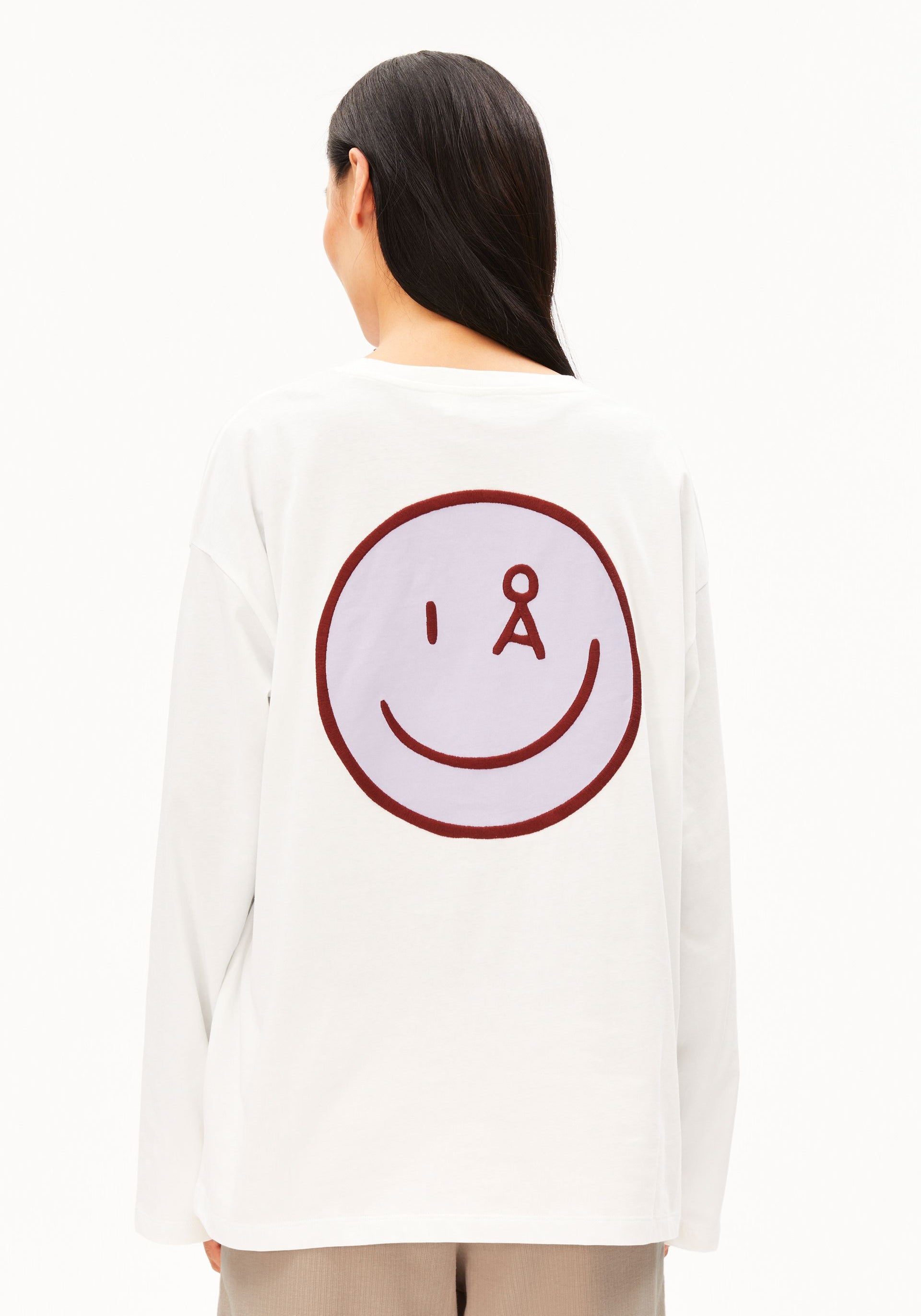 FIETAA SMILE LONG SLEEVE SHIRT 100% organic cotton