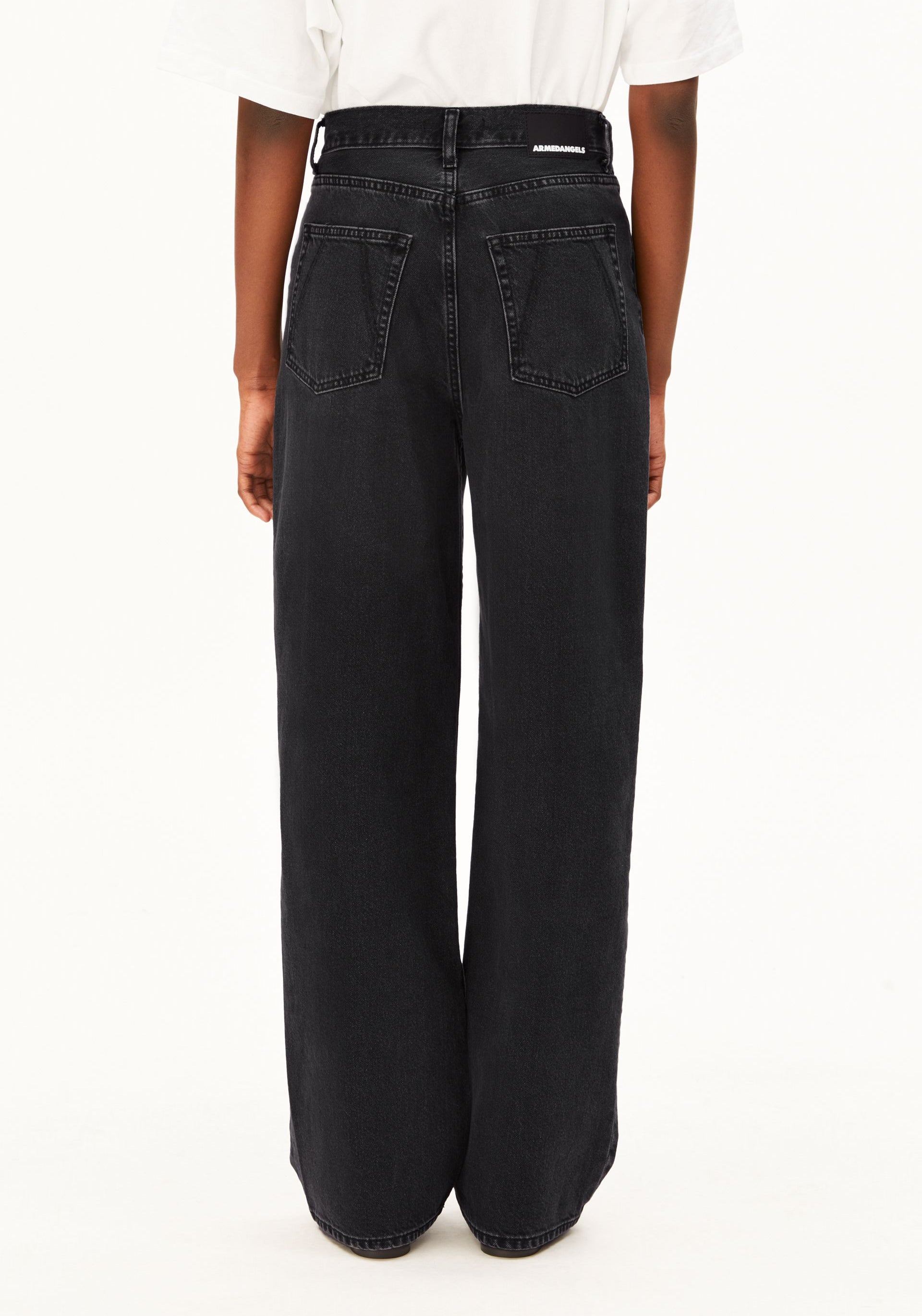ENIJAA HIGH WAIST WIDE JEANS 100% recycled cotton non stretch