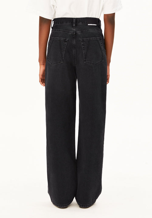 ENIJAA HIGH WAIST WIDE JEANS 100% recycled cotton non stretch