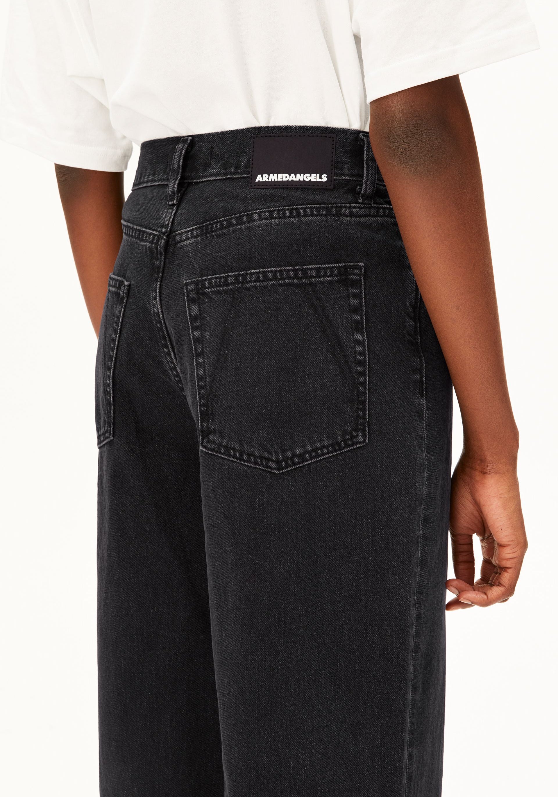 ENIJAA HIGH WAIST WIDE JEANS 100% recycled cotton non stretch