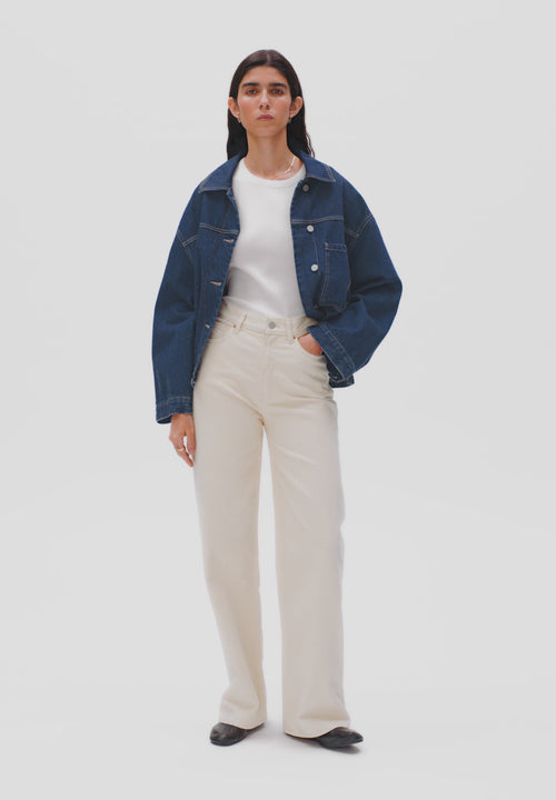 ENIJAA HIGH WAIST WIDE JEANS 100% Recycled Cotton